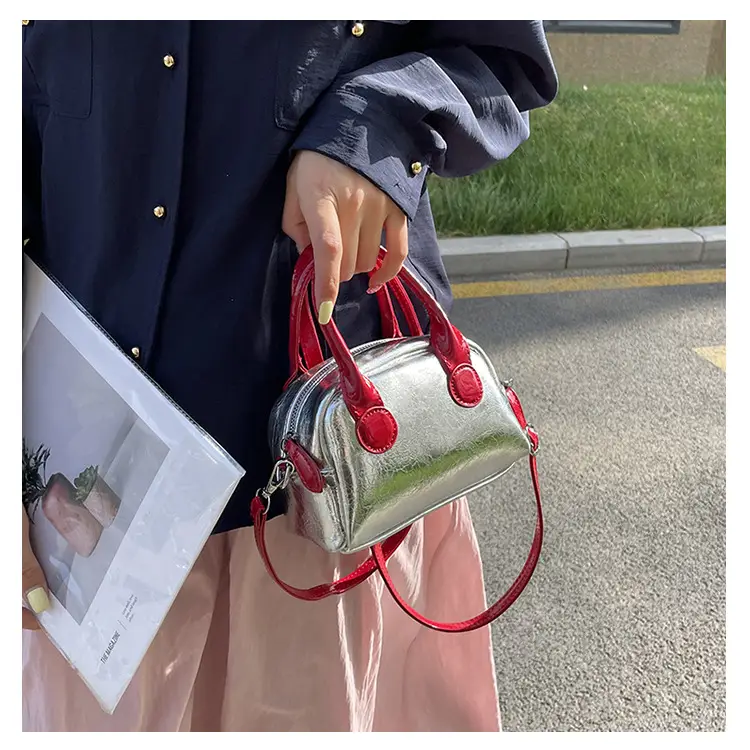 2024 Silver Red Shell Bowling Bag for Women — feature 5