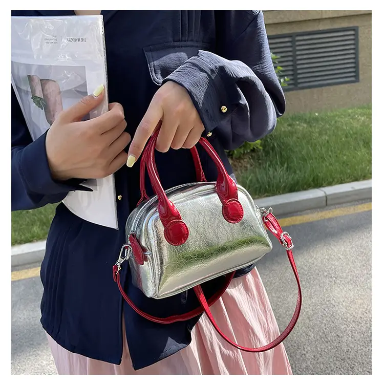 2024 Silver Red Shell Bowling Bag for Women — feature 6