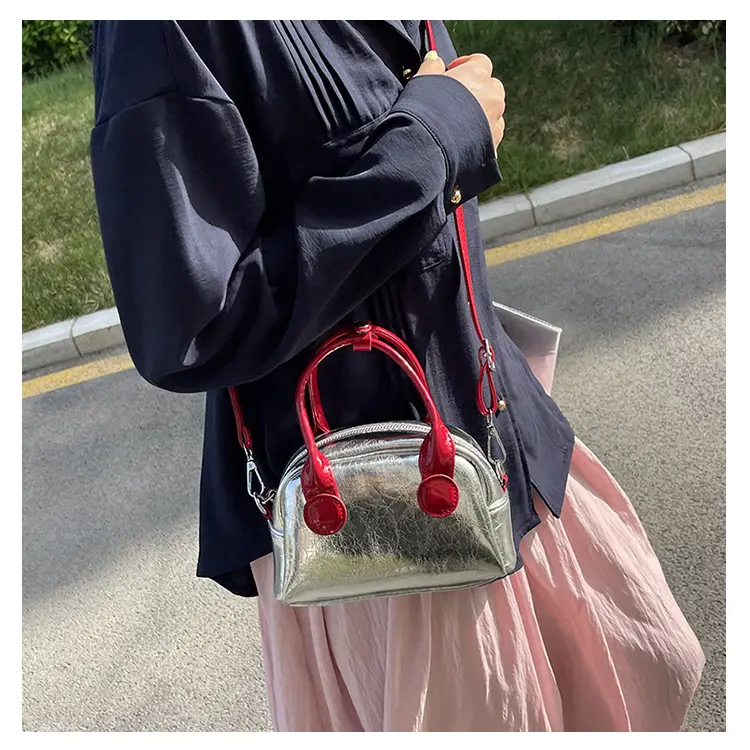 2024 Silver Red Shell Bowling Bag for Women — feature 9