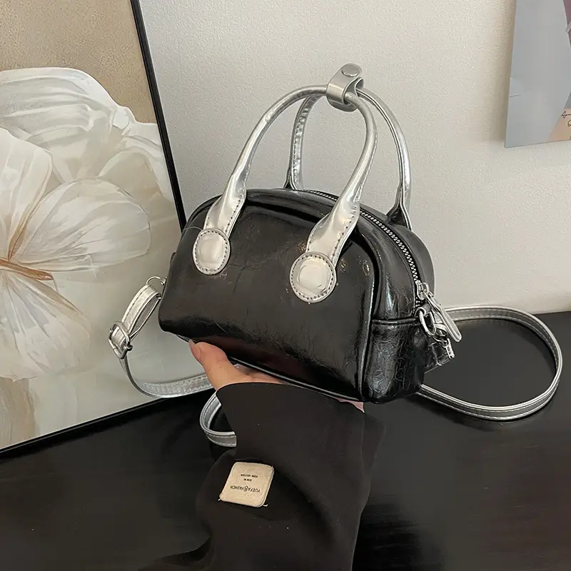 2024 Silver Red Shell Bowling Bag for Women - Image 2