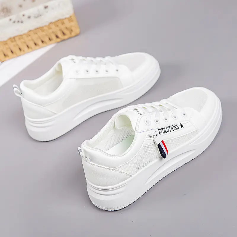 Women White Mesh Casual Sneakers 2025 - Image 5