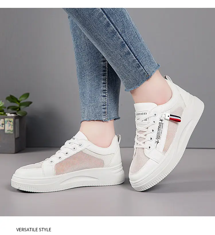 Women White Mesh Casual Sneakers 2025 — feature 15