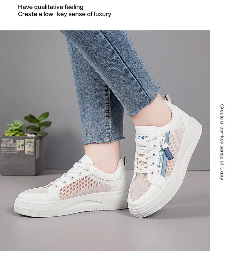 Women White Mesh Casual Sneakers 2025 — feature 22