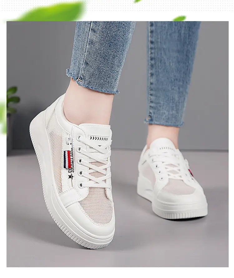 Women White Mesh Casual Sneakers 2025 — feature 5