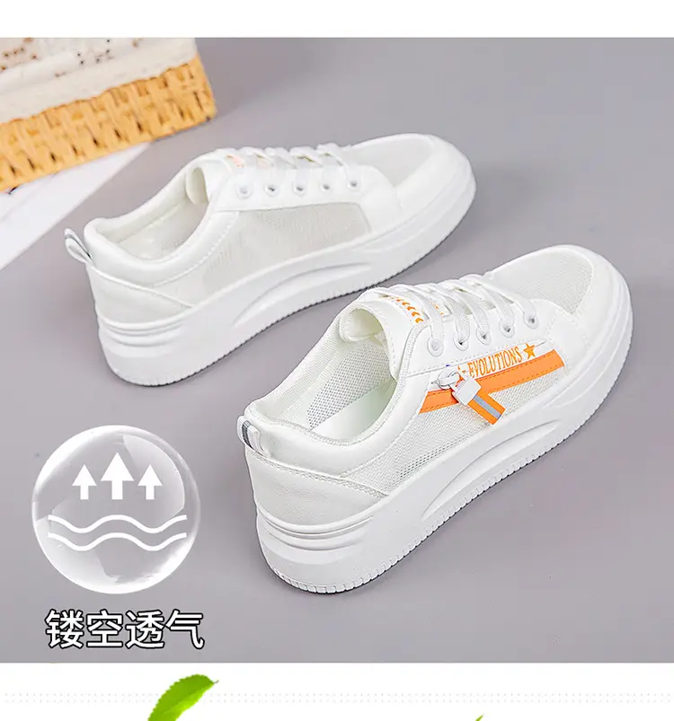 Women White Mesh Casual Sneakers 2025 — feature 6