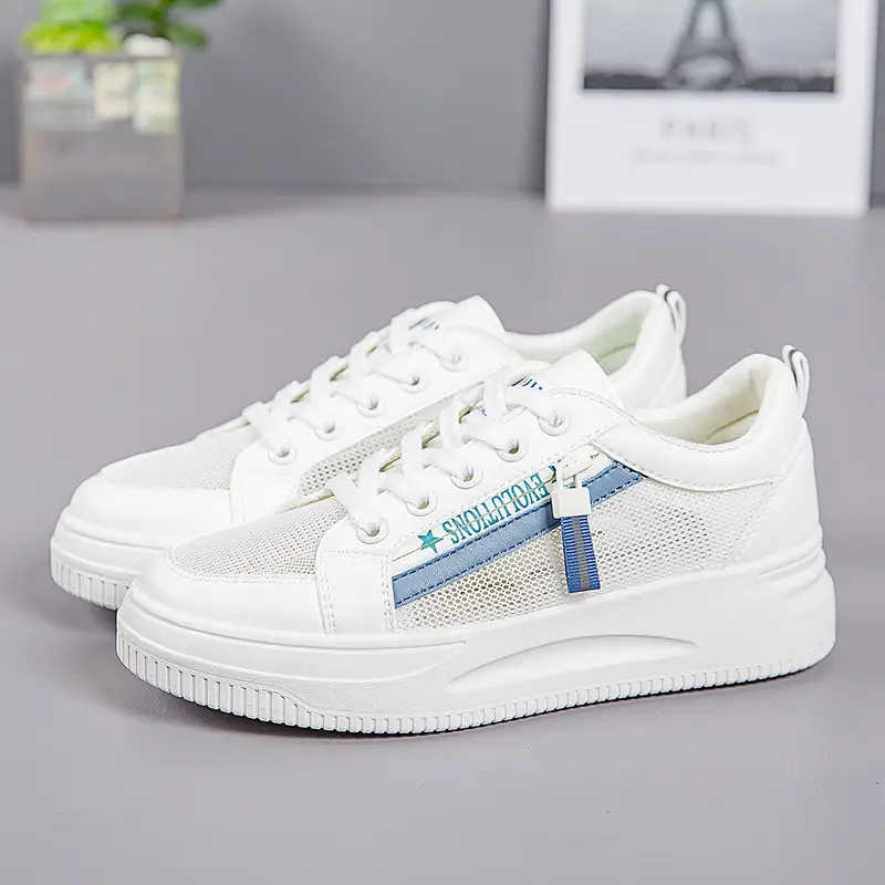 Women White Mesh Casual Sneakers 2025 - Image 2
