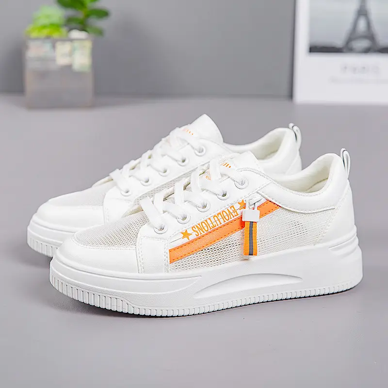 Women White Mesh Casual Sneakers 2025 - Image 3