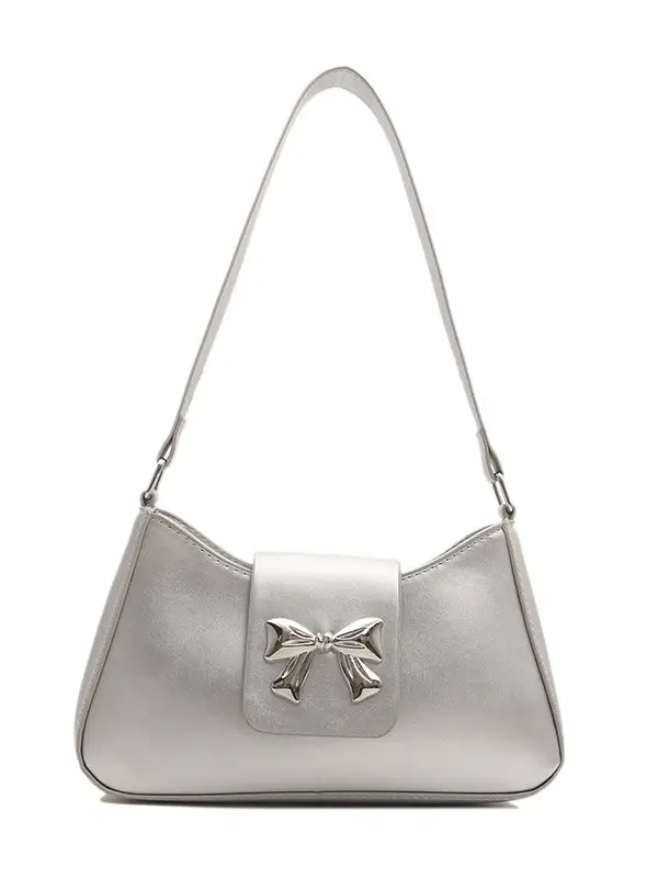 Women's Butterfly Bow Shoulder Bag Beige 2024 - Image 11