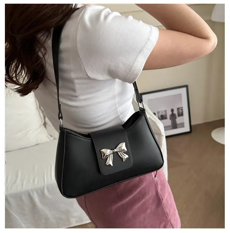Women's Butterfly Bow Shoulder Bag Beige 2024 — feature 13