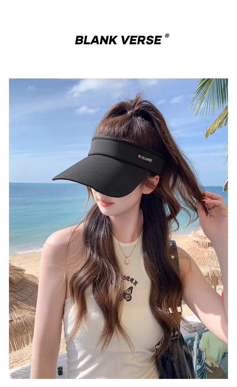 Women UV Sunglasses Cap White Adjustable — feature 4