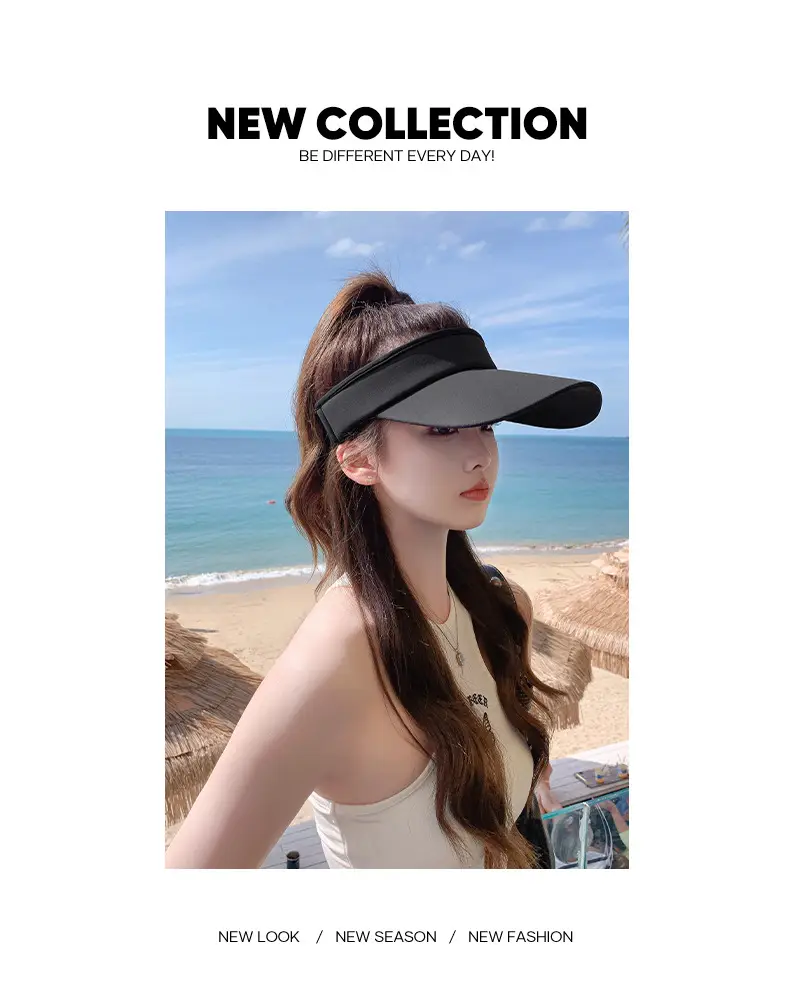 Women UV Sunglasses Cap White Adjustable — feature 7