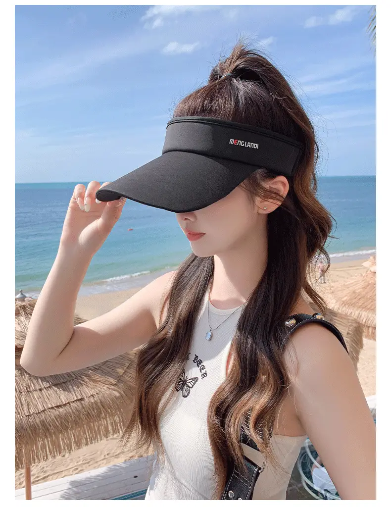 Women UV Sunglasses Cap White Adjustable — feature 8