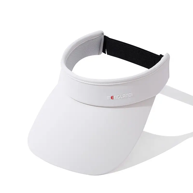 Women UV Sunglasses Cap White Adjustable - Image 4