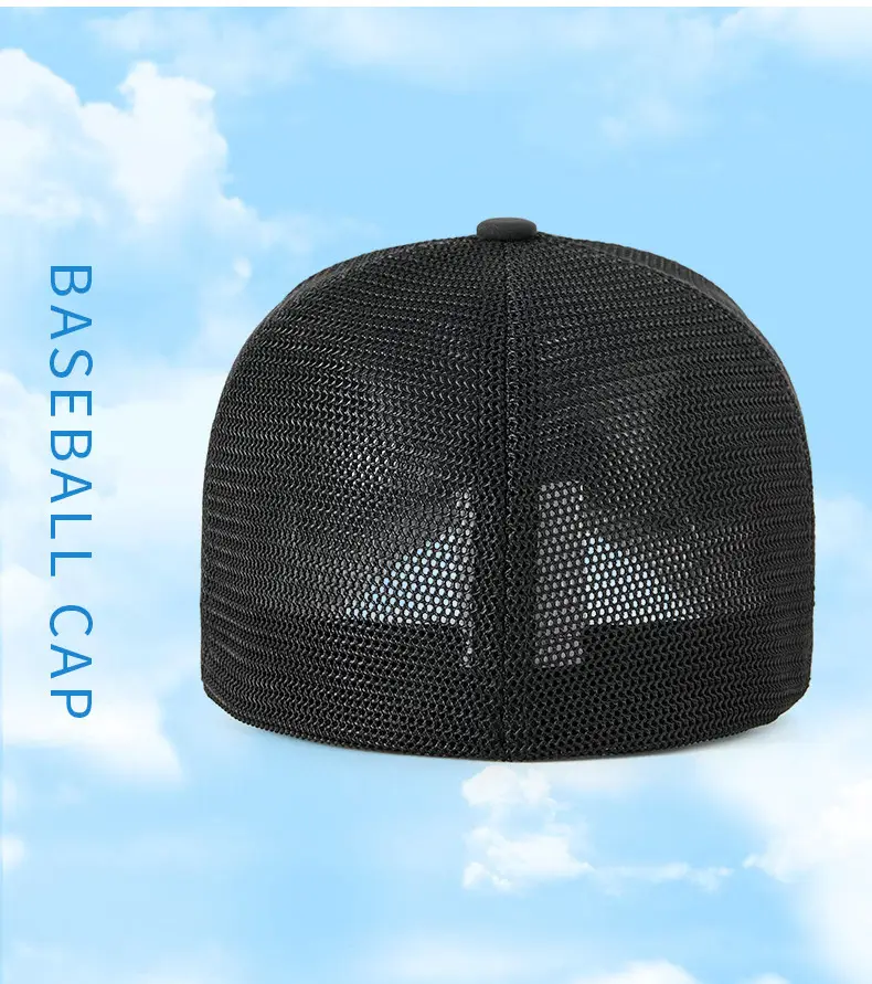 2025 Spring Mesh Baseball Cap Navy Blue — feature 15