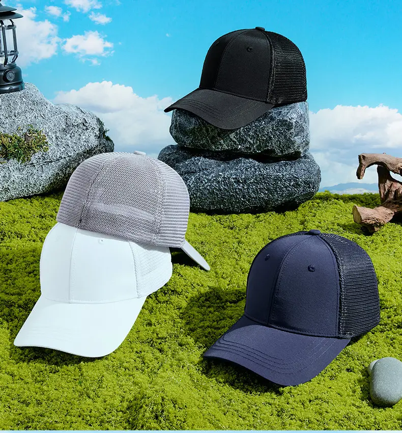 2025 Spring Mesh Baseball Cap Navy Blue — feature 7