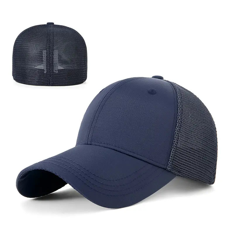 2025 Spring Mesh Baseball Cap Navy Blue - Image 2