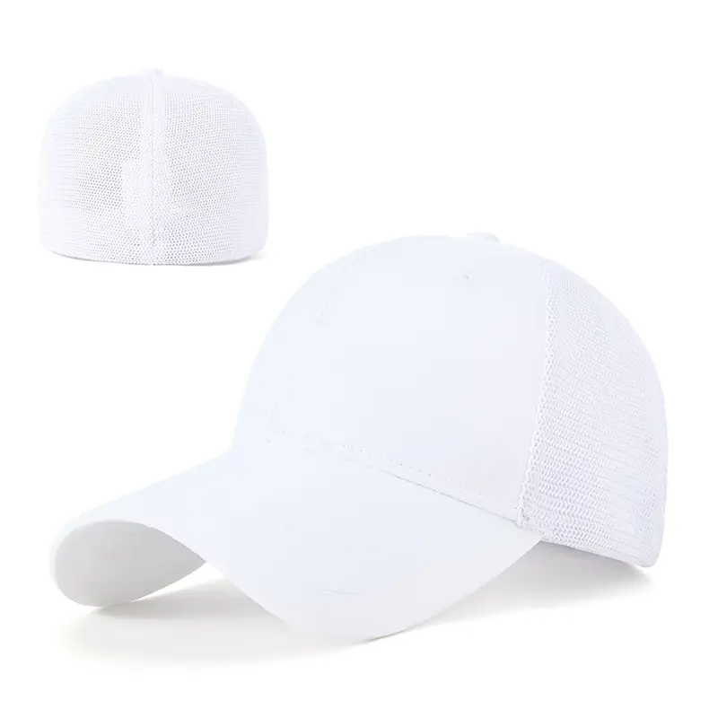 2025 Spring Mesh Baseball Cap Navy Blue - Image 4