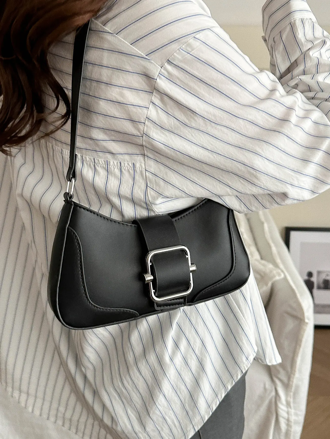 Vintage Brown Shoulder Crossbody Bag for Women - Image 8