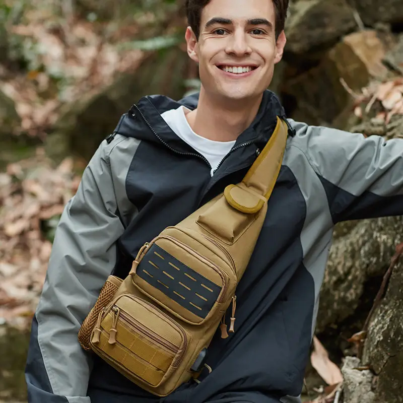 Camouflage Tactical Fishing Bag Single Shoulder Crossbody - Image 8