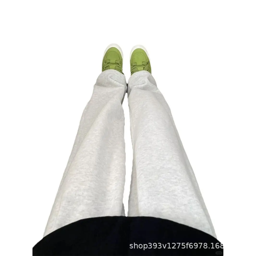 Men's Grey Sweatpants with Green Sneakers - Image 5