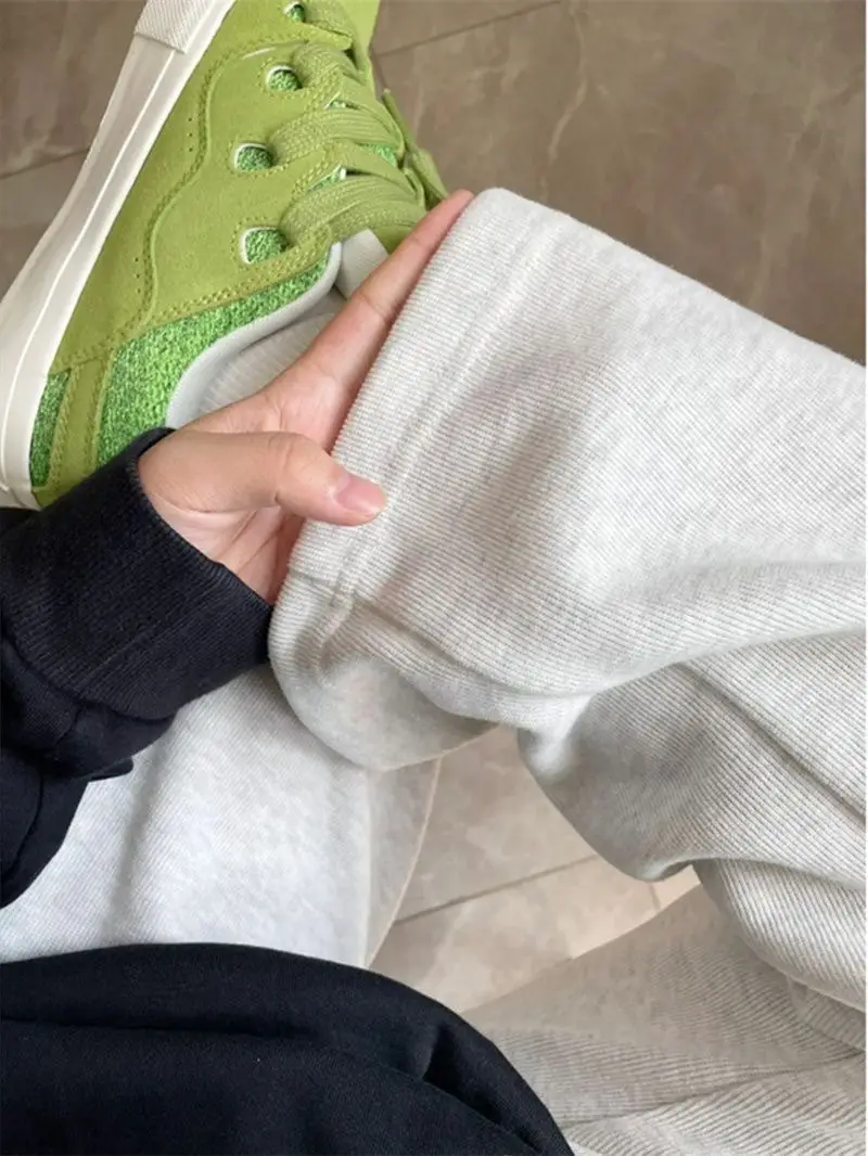 Men's Grey Sweatpants with Green Sneakers — feature 4