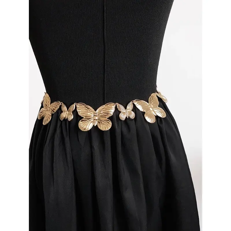 Silver Butterfly Waist Chain Belt for Women