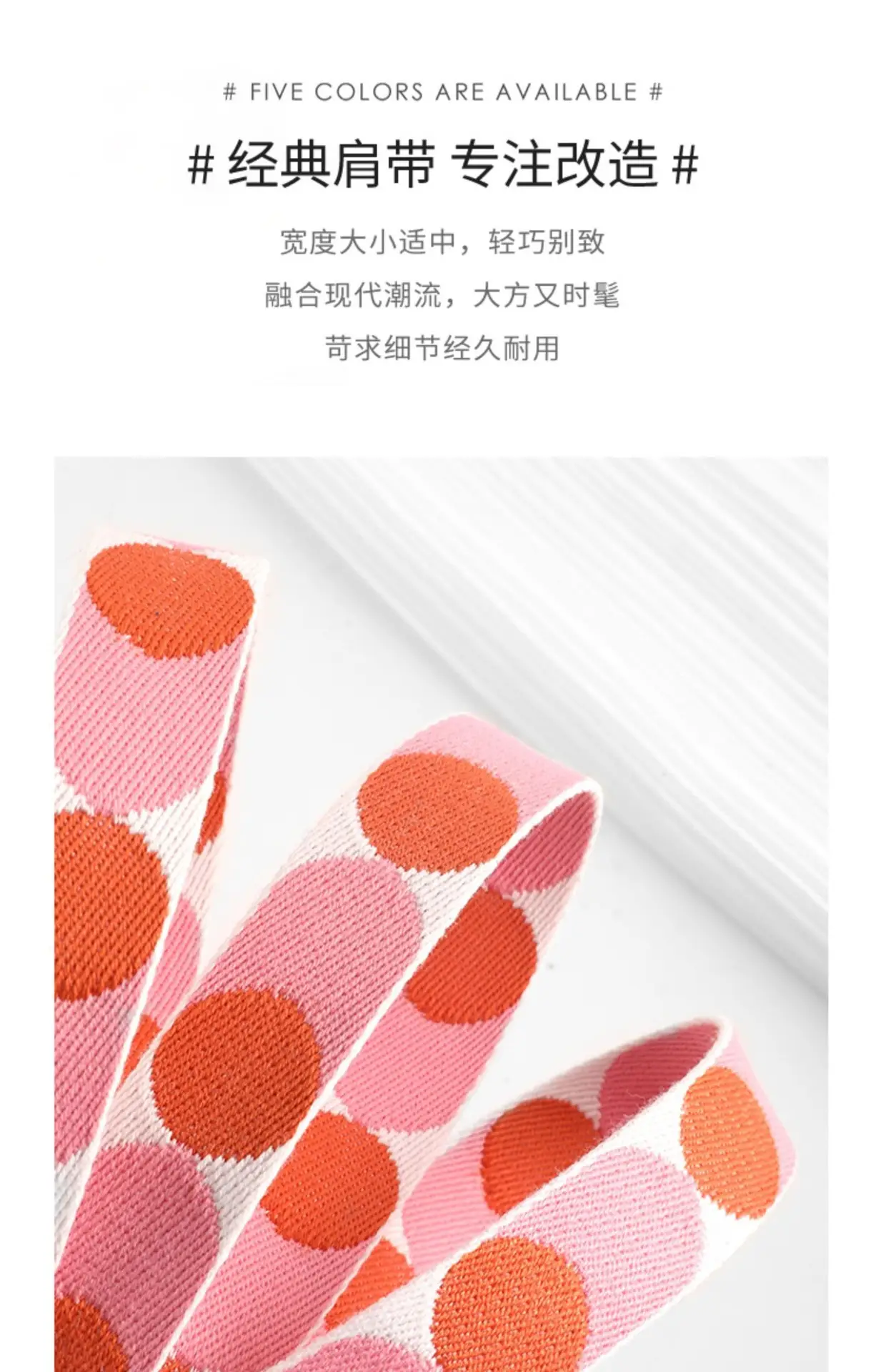 Canvas Polka Dot Shoulder Strap for Women — feature 3