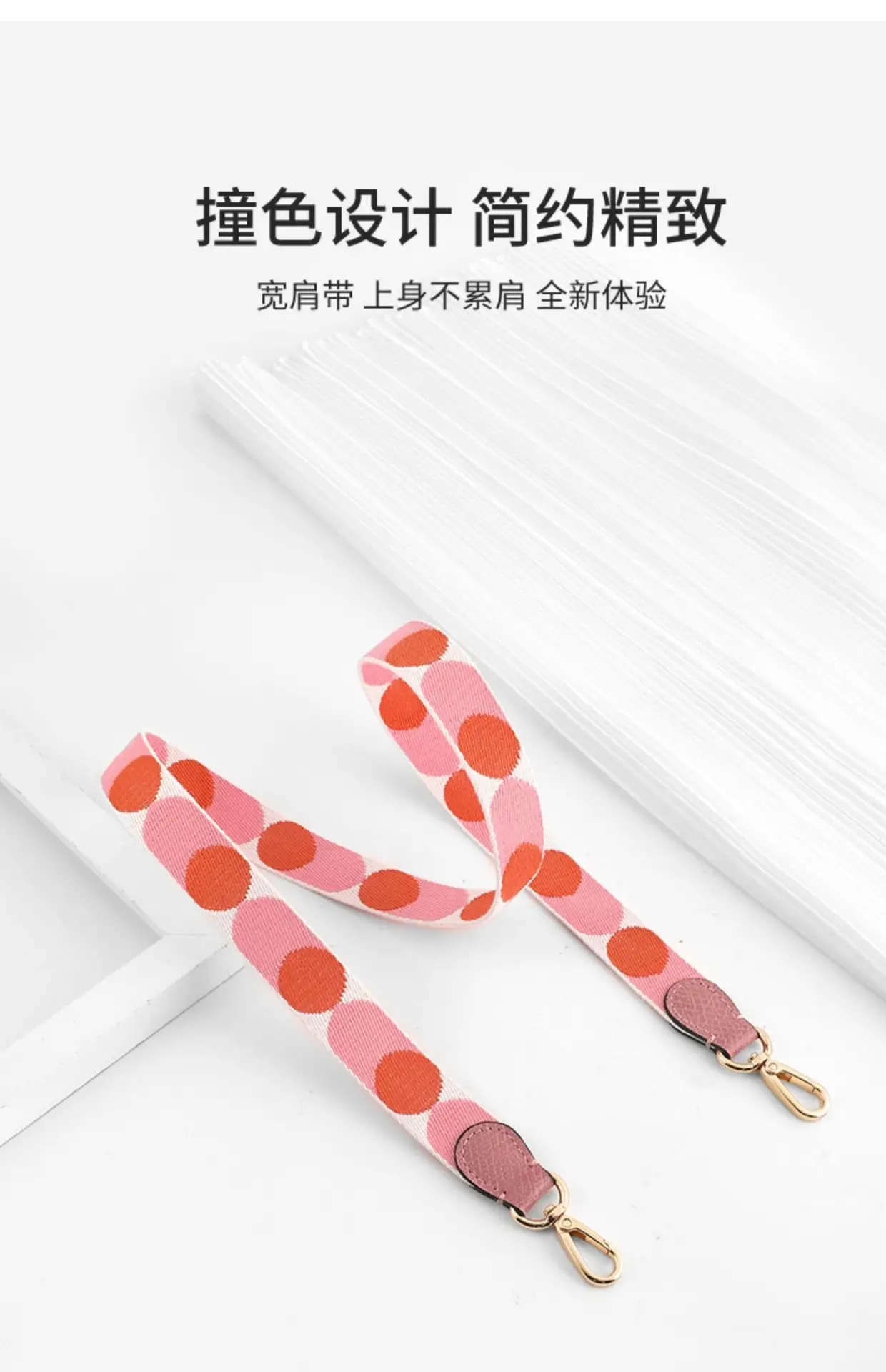 Canvas Polka Dot Shoulder Strap for Women — feature 5