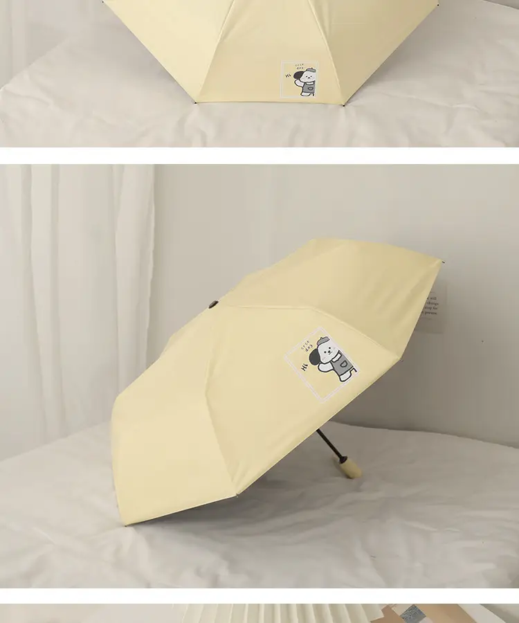 Cute Cartoon Puppy Umbrella Sunny Rain Portable — feature 16