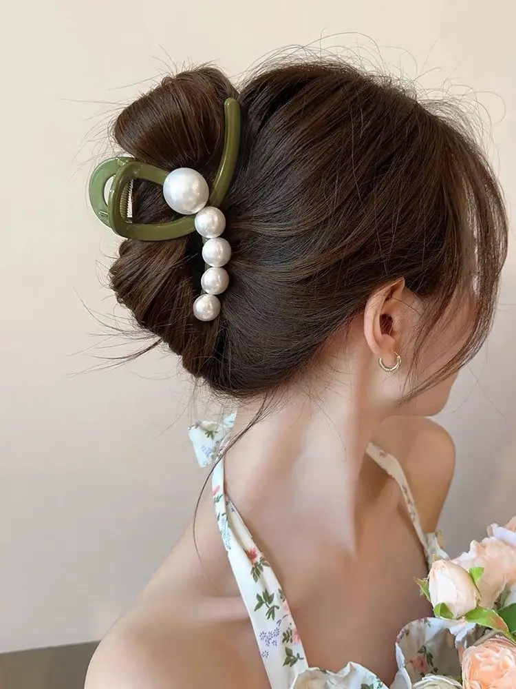 Jewelry Clip Hairpin with Pearl Color