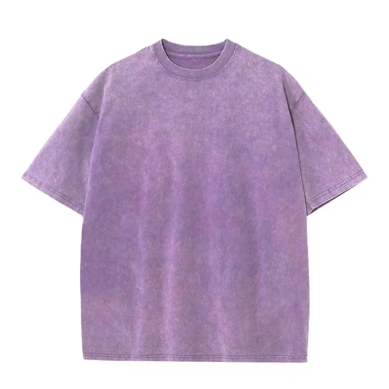 Men's Washed Old Grey T-Shirt 240g Heavy - Image 6