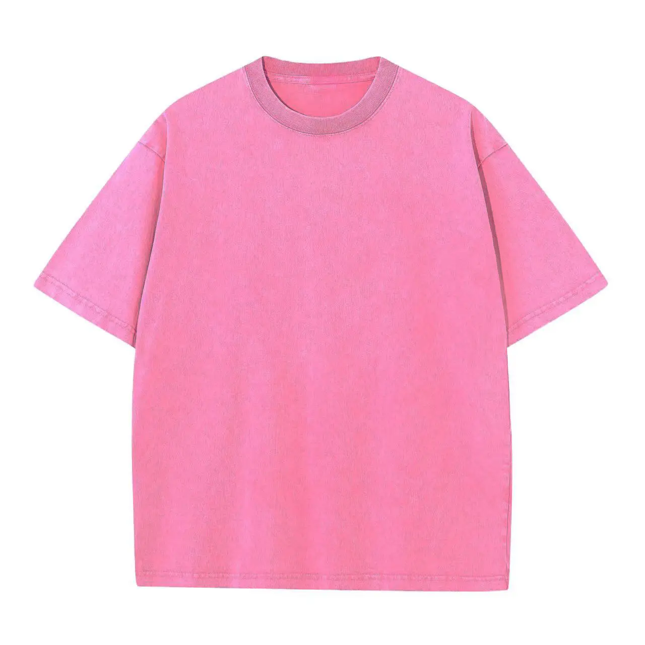 Men's Washed Old Grey T-Shirt 240g Heavy - Image 7