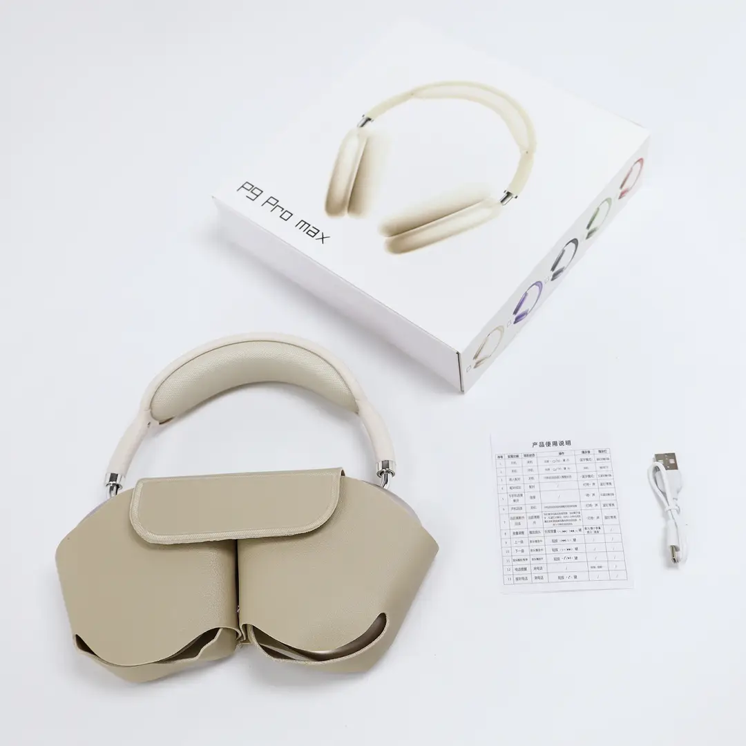 Cross-Border P9Promax Heavy Bass Wireless Over-Ear Bluetooth Headphones with Microphone, Long Battery Life, Huaqiangbei Custom Model