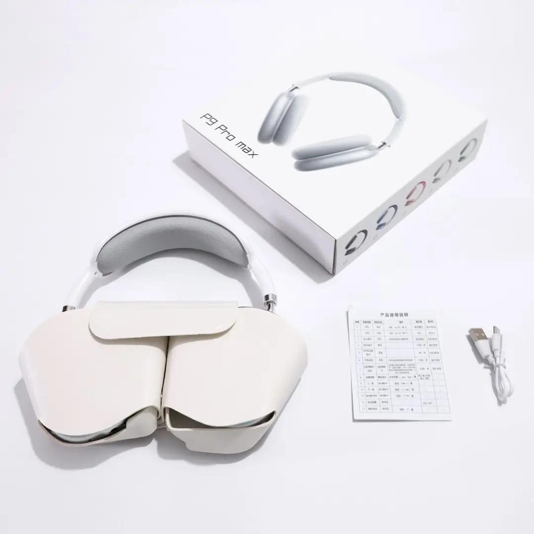 Cross-Border P9Promax Heavy Bass Wireless Over-Ear Bluetooth Headphones with Microphone, Long Battery Life, Huaqiangbei Custom Model