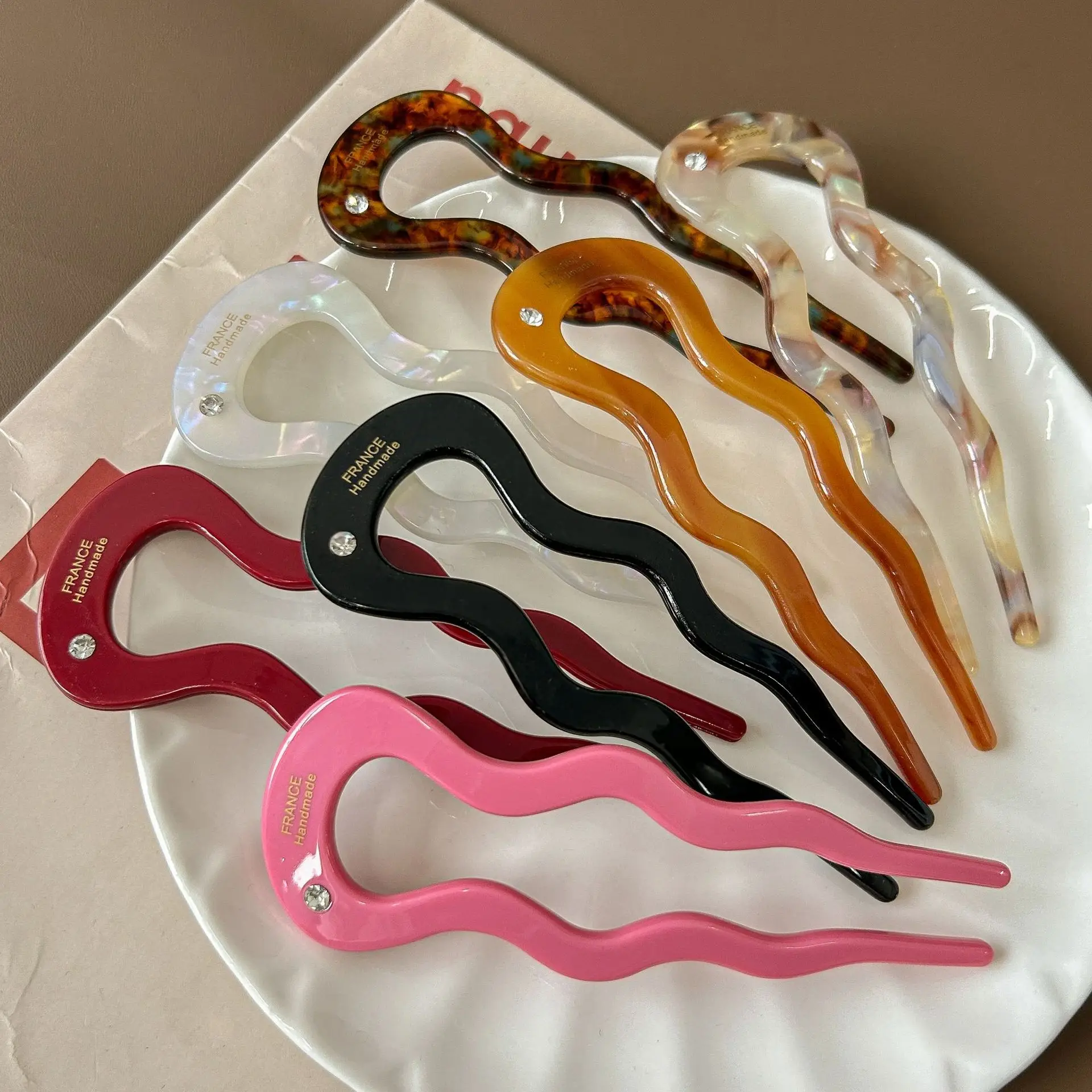 U-shaped Hairpin Female High-end Sense New Chinese-style Ball Head Hair Artifact 2024 New Hair Hairpin Antique Daily Headwear - Image 9