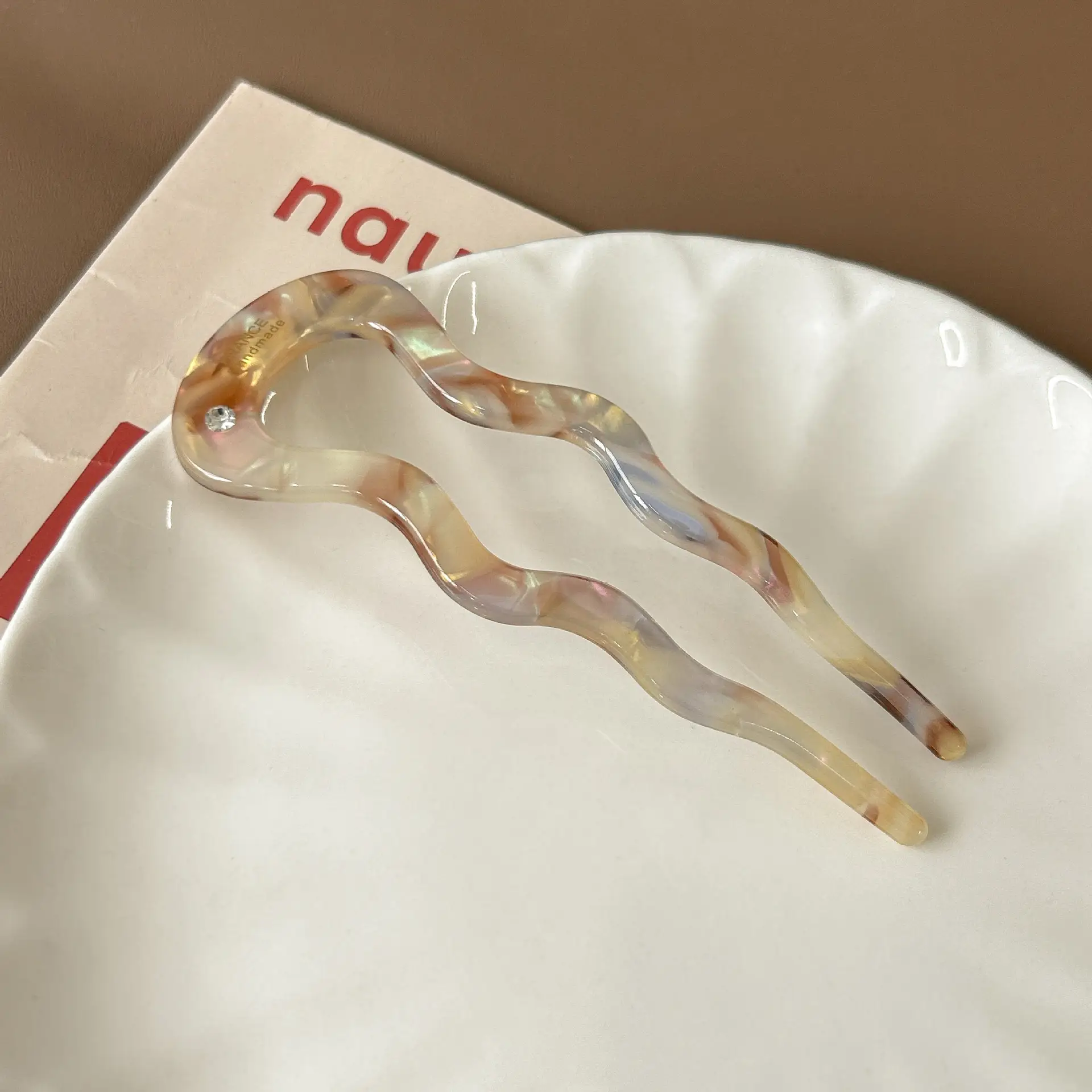 U-shaped Hairpin Female High-end Sense New Chinese-style Ball Head Hair Artifact 2024 New Hair Hairpin Antique Daily Headwear - Image 3