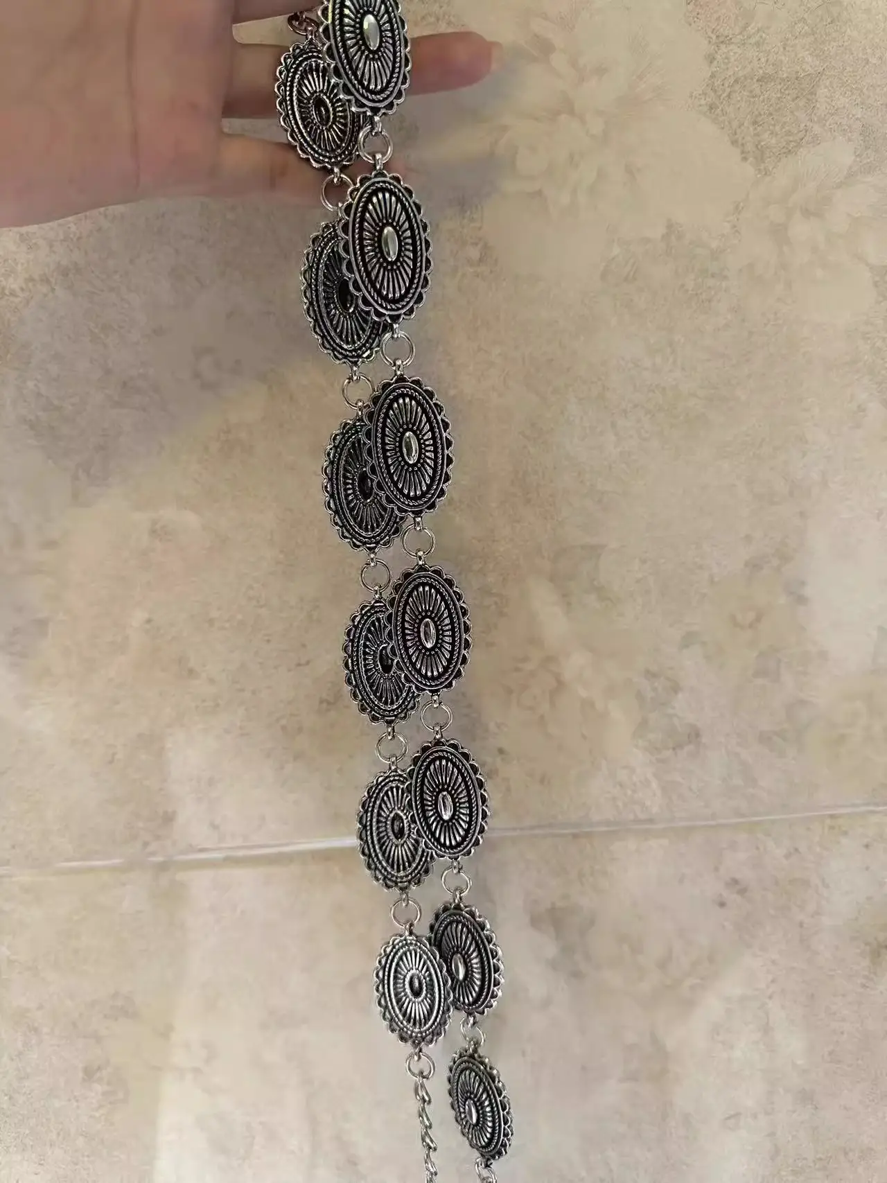 American Style Korean Style Silver Belt Chain Belt — feature 10