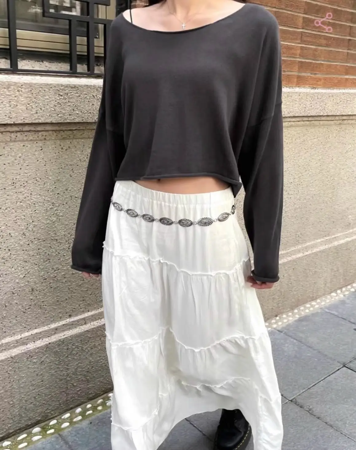 American Style Korean Style Silver Belt Chain Belt — feature 4
