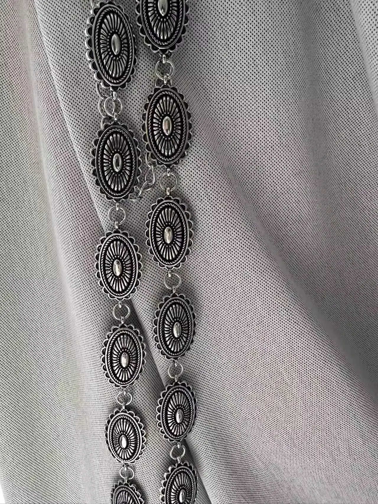 American Style Korean Style Silver Belt Chain Belt — feature 7