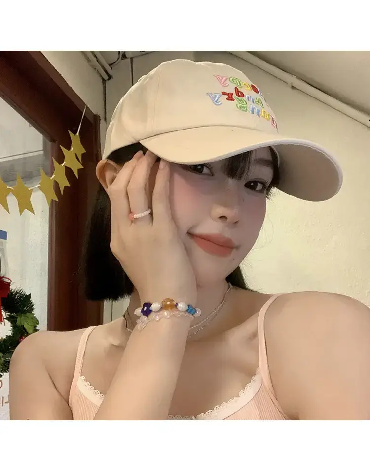 Sleepy And Hungry Purple Embroidered Cap — feature 6
