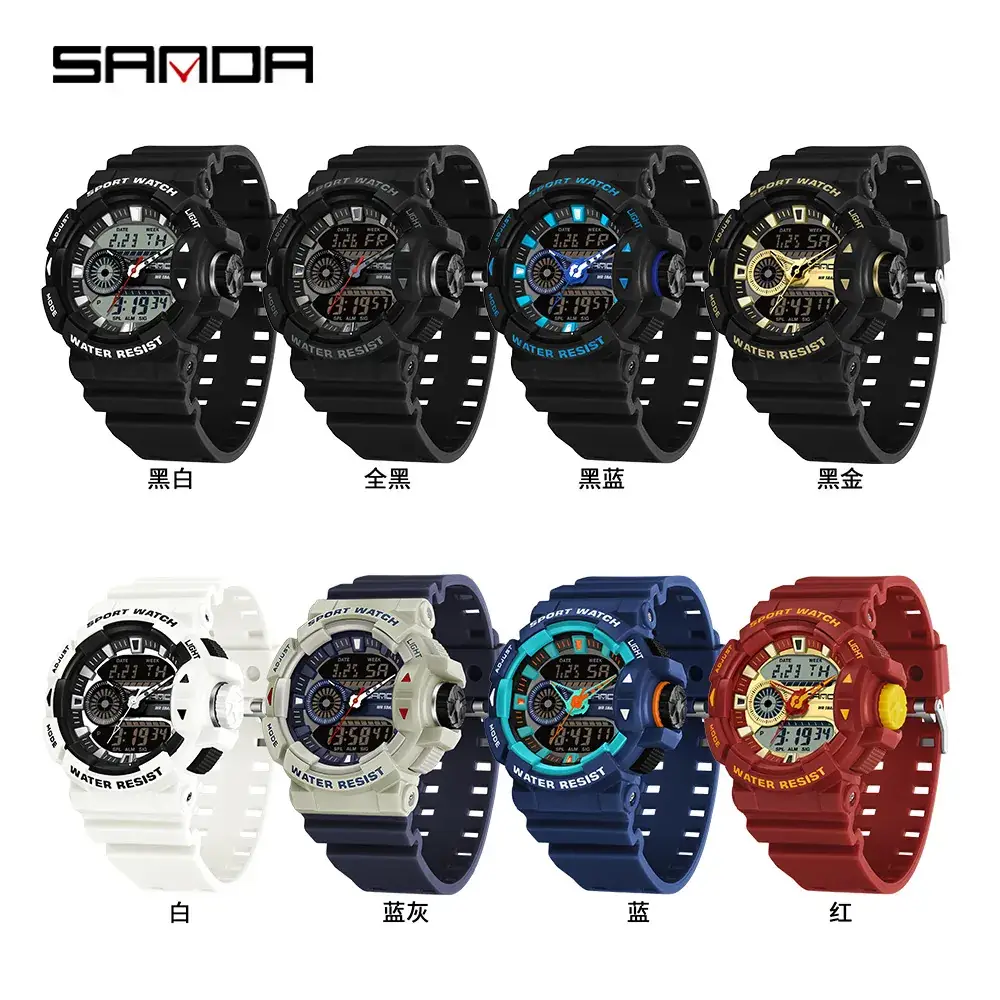 Red Waterproof Digital Watch for Men - Image 12