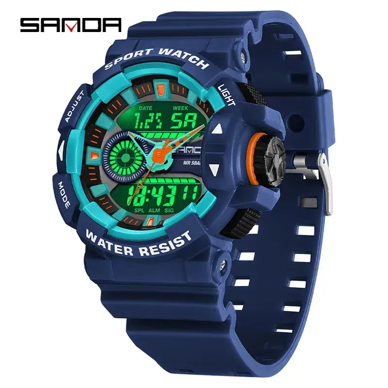 Red Waterproof Digital Watch for Men - Image 13