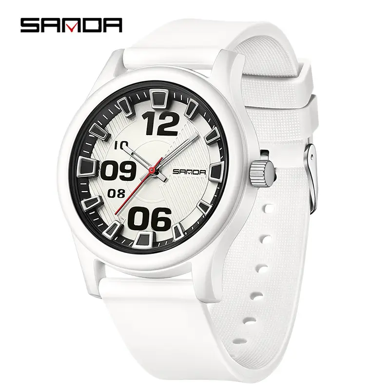 Sanda Multi Color Analog Watch with Multi Language Display - Image 3