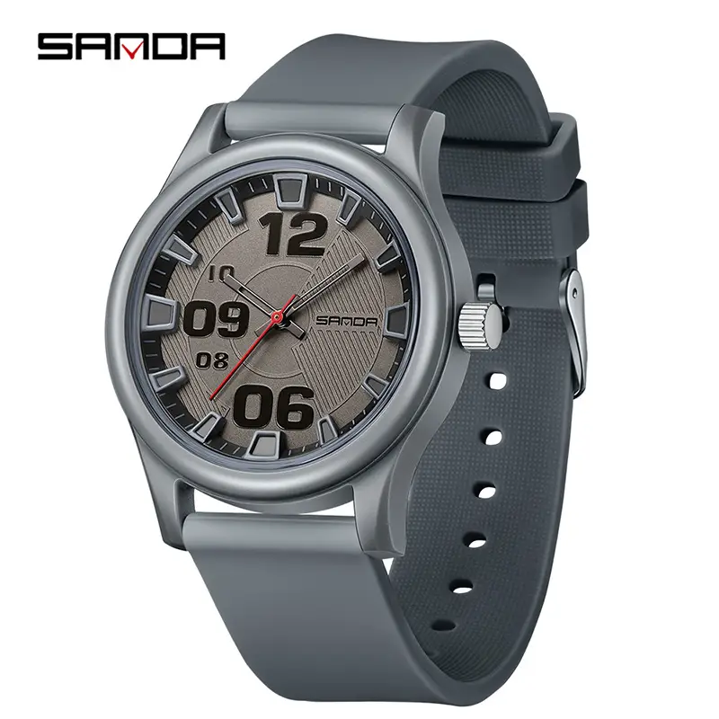 Sanda Multi Color Analog Watch with Multi Language Display - Image 4