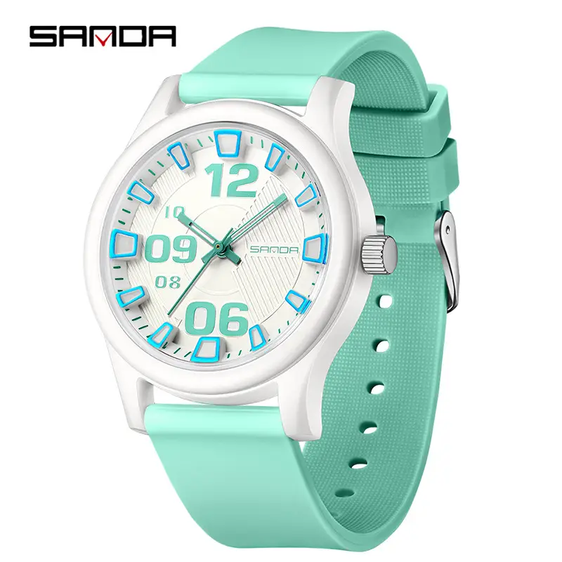 Sanda Multi Color Analog Watch with Multi Language Display - Image 5