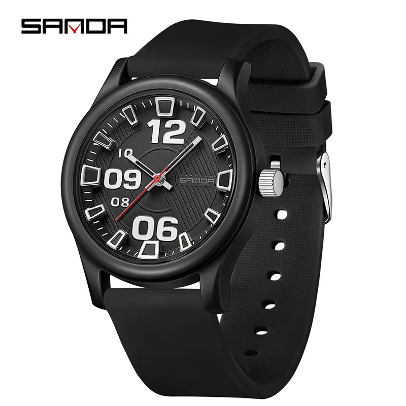 Sanda Multi Color Analog Watch with Multi Language Display - Image 7