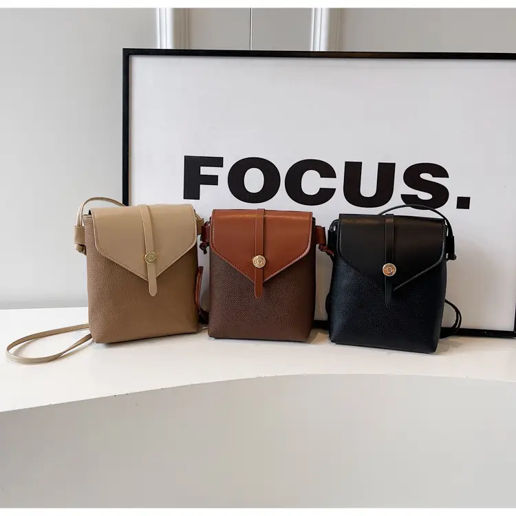 Women's Mini Crossbody Bag Brown Leather with Mobile Phone Holder — feature 16