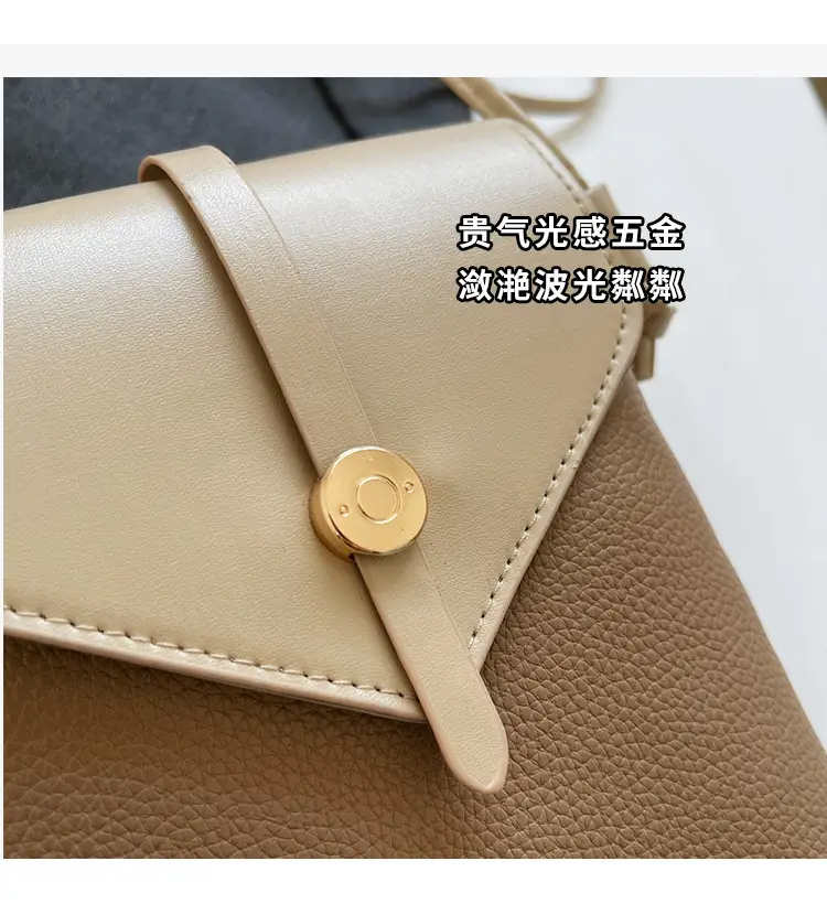 Women's Mini Crossbody Bag Brown Leather with Mobile Phone Holder — feature 3