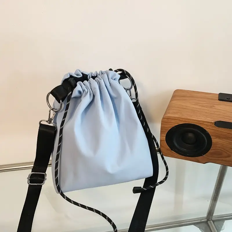 Light Blue Japanese Crossbody Bag for Men - Image 3