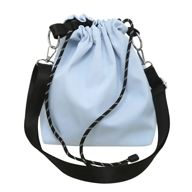 Light Blue Japanese Crossbody Bag for Men - Image 6
